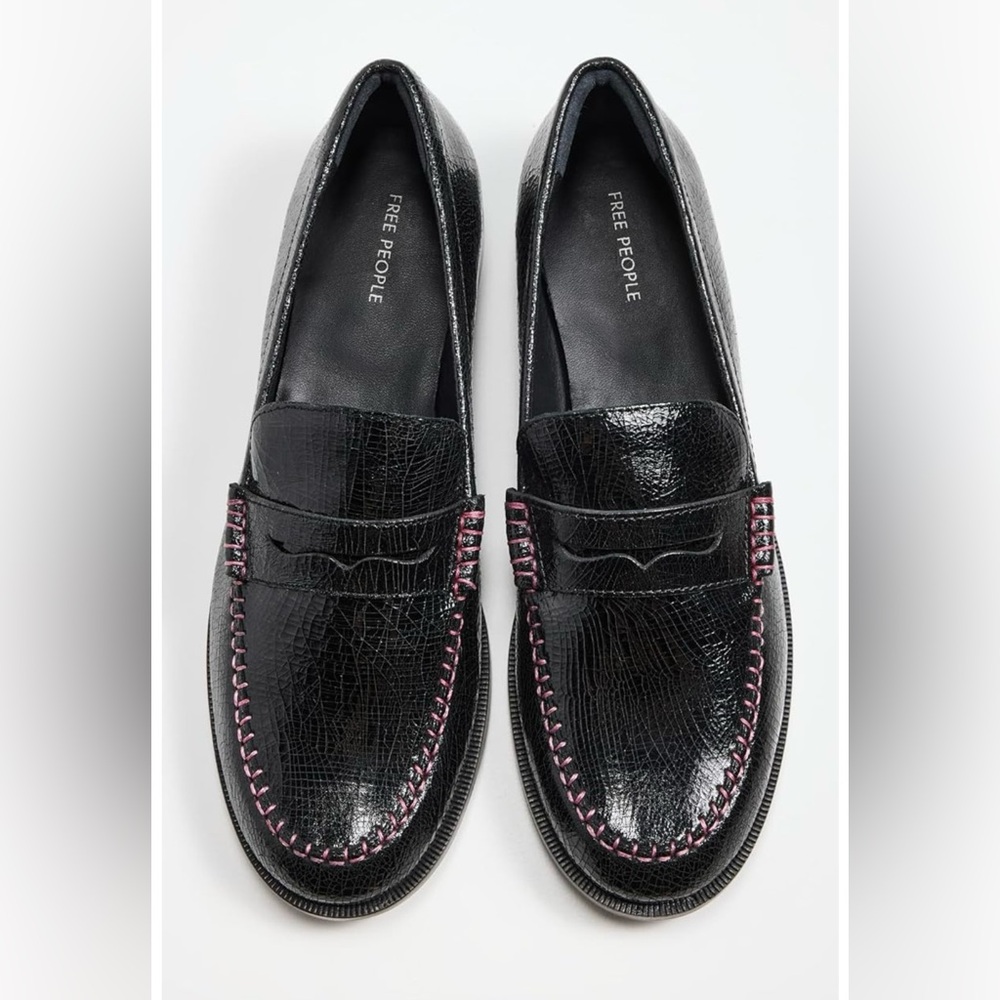 NEW Free People Blanket Stitch Loafters